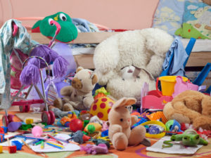 Giving away old stuffed animals, often makes a child ask "Where does my junk go ?"