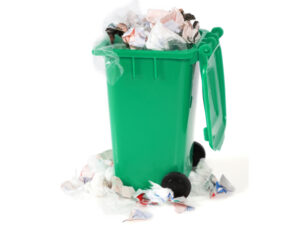go green at home tips to prevent overflowing trash bins